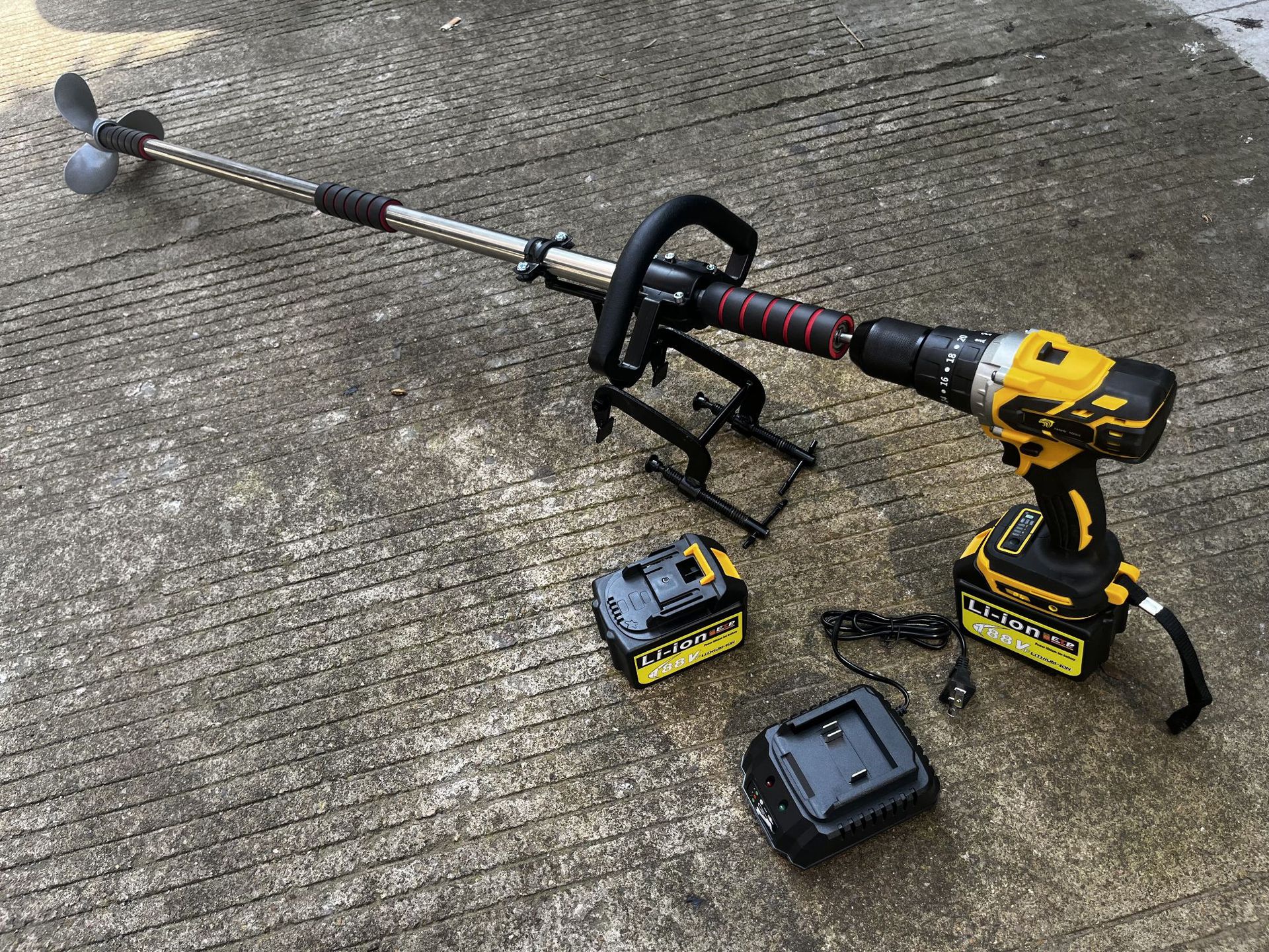 Electric Drill Manual Propelle - Fishing Kayak Trolling Motor ulasan dan harga