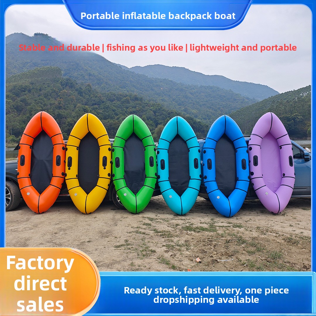 Inflatable Backpack Boat Singl - Fishing Kayak Inflatable ulasan dan harga
