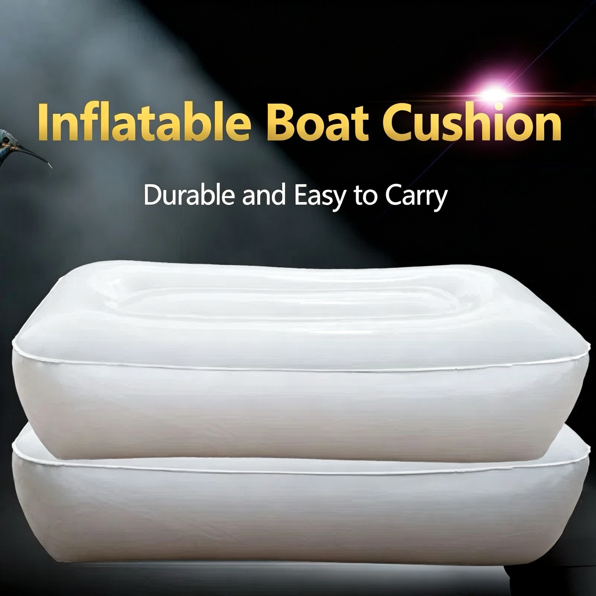 Thickened PVC Inflatable Seat, - Fishing Kayak Seat ulasan dan harga