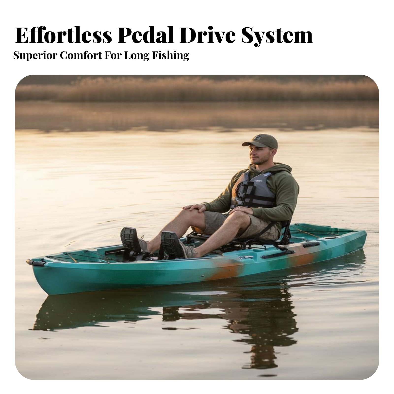 Pedal Drive Fishing Boat Folda - Fishing Kayak Inflatable ulasan dan harga