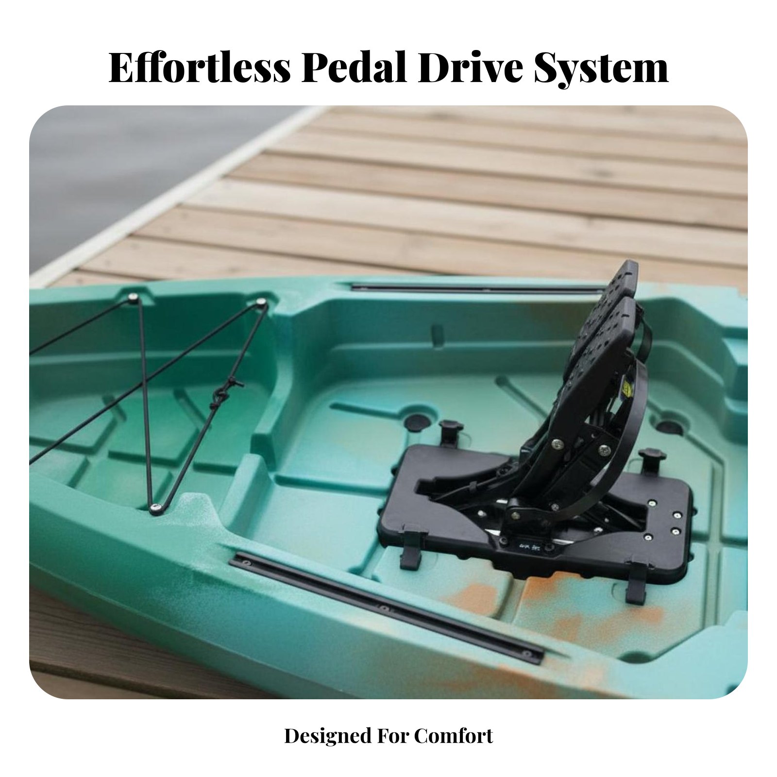 Pedal Drive Fishing Boat Folda - Fishing Kayak Inflatable ulasan dan harga